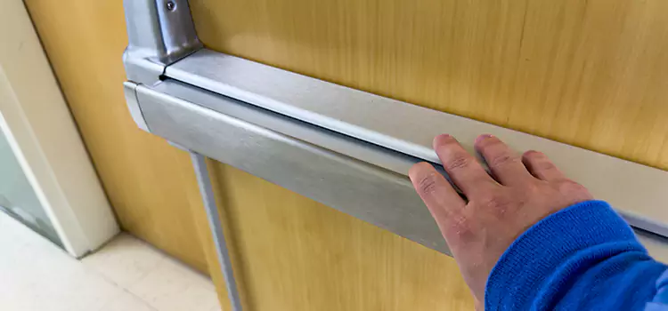Installing a Push Bar on a Door Santa Cruz