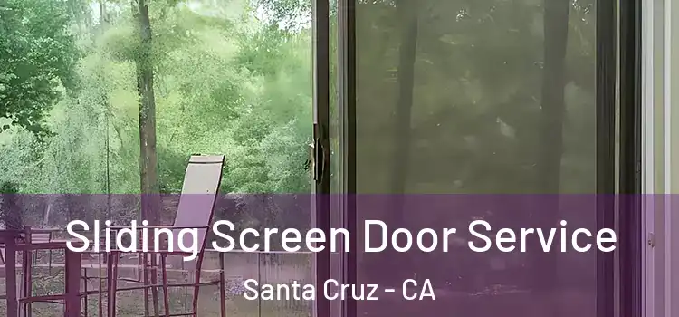 Sliding Screen Door Service Santa Cruz - CA